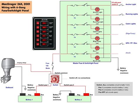 wiring diagram for boat navigation lights 